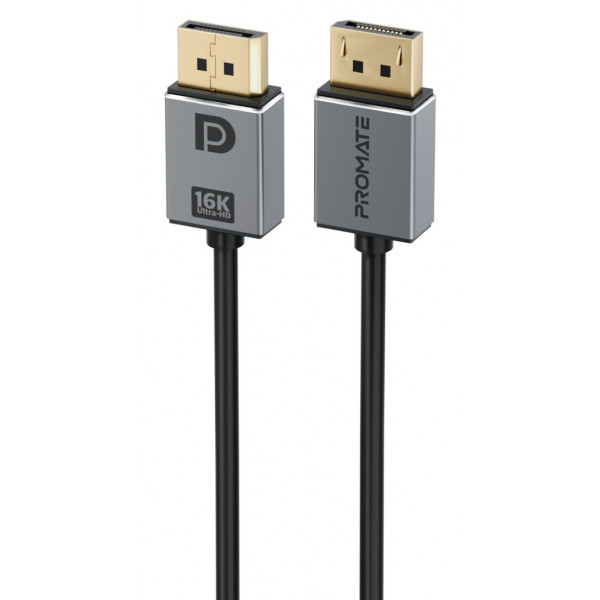 Фото - Кабель Promate DisplayPort 2.0 (Dplink-16k.Black)