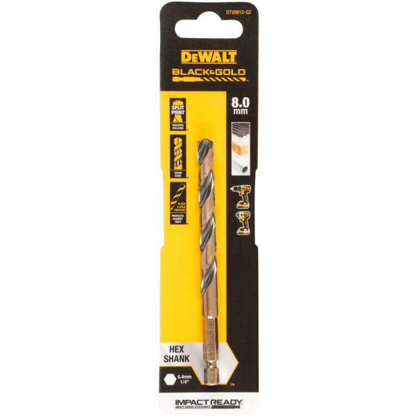 Фото - Сверло DeWALT EXTREME IMPACT Black&Gold (DT20612)