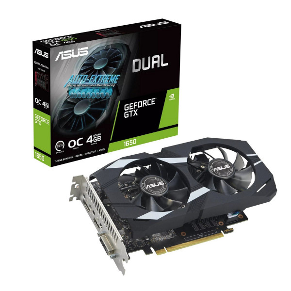 Фото - Видеокарта Asus GF GTX 1650 4GB GDDR6 Dual EVO OC D6 (DUAL-GTX1650-O4GD6-P-EVO)