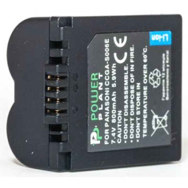 Фото - Аккумулятор для фотокамеры PowerPlant Panasonic S006E 800mAh (DV00DV1100) Фото - Аккумулятор для фотокамеры PowerPlant Panasonic S006E 800mAh (DV00DV1100)