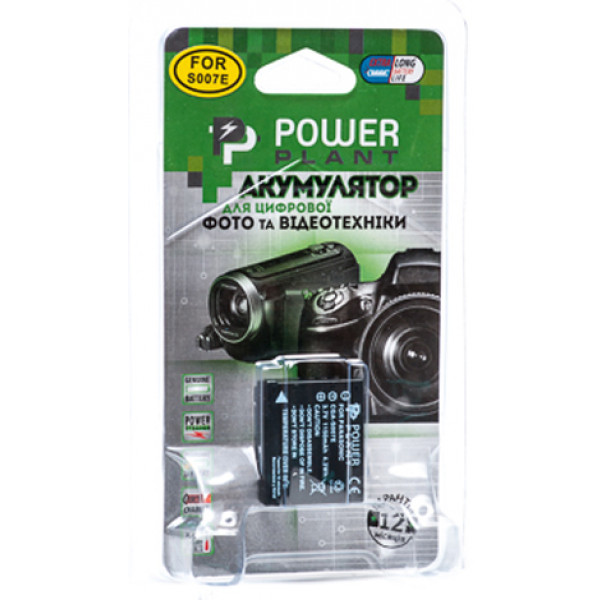 Фото - Аккумулятор для фотокамеры PowerPlant Panasonic S007 1150mAh (DV00DV1147)