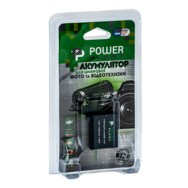 Фото - Аккумулятор для экшн-камеры PowerPlant GoPro AHDBT-401 1160mAh (DV00DV1401)