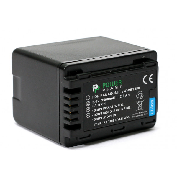 Фото - Аккумулятор для фотокамеры PowerPlant Panasonic VW-VBT380 3560mAh (DV00DV1411)