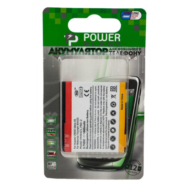 Фото - Аккумулятор для мобильного телефона PowerPlant 7Huawei U9000, Motorola Triumph WX435 (HHB4Z1) 1600mAh (DV00DV6109)