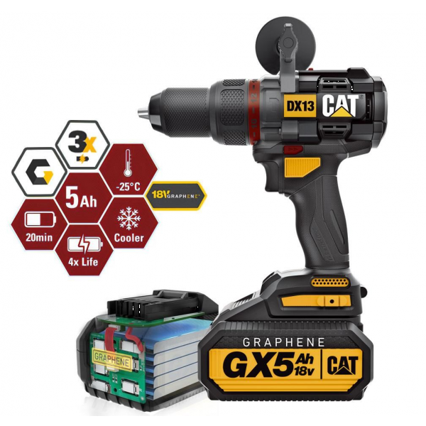 Фото - Дрель-шуруповерт CAT DX13