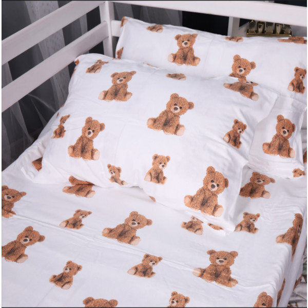 Фото - Простынь двуспальная MirSon Фланель 017 Teddy 180x200 см (2200009655890)