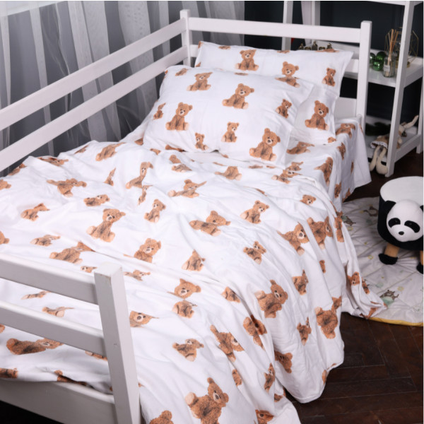 Фото - Простынь двуспальная MirSon Фланель 017 Teddy 180x200 см (2200009655890)