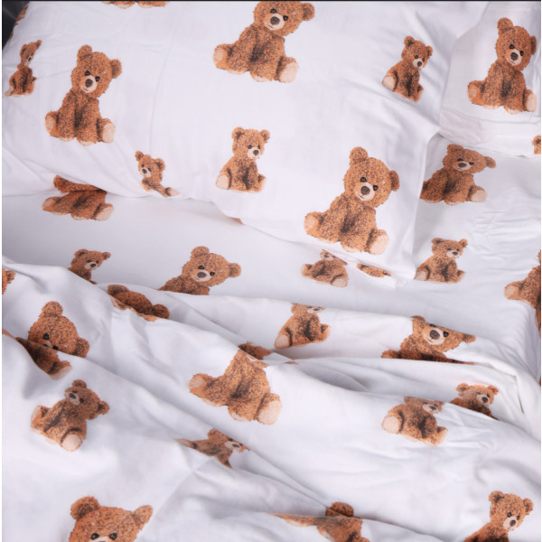 Фото - Простынь двуспальная MirSon Фланель 017 Teddy 180x200 см (2200009655890)