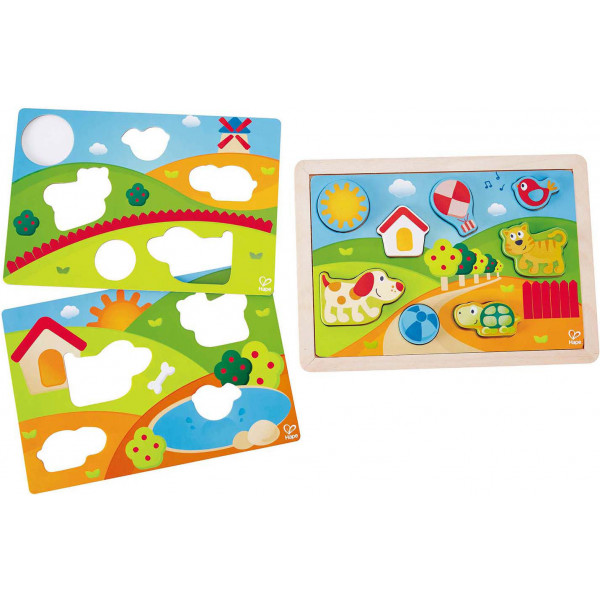 Фото - Сортер Hape Долина 3 в 1 (E1601)