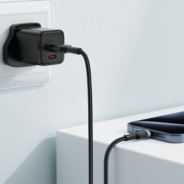 Фото - Кабель синхронизации данных AceFast USB 2.0 AM-Type-C M, 1.2 м Black (6974316285144)