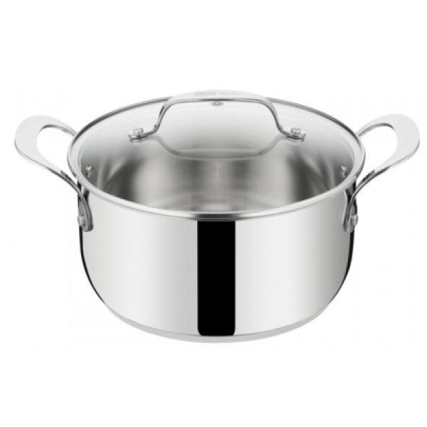 Фото - Набор посуды Tefal E314SA74 Jamie Oliver Kitchen Essential  10 пр (ковш 1,5 л,  кастр 1,5 л/ 3,0 л/ 5,3 л, сковороды 24 см/ 28 см )