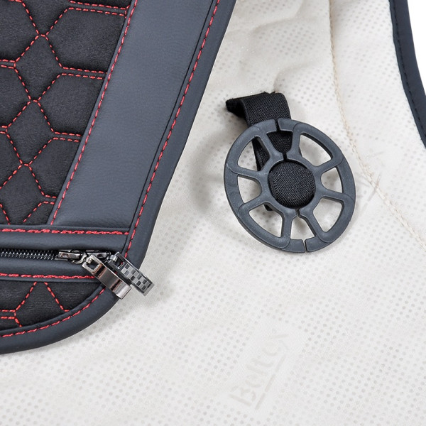 Фото - Накидка на спинку переднего сиденья автомобиля Beltex Monte Carlo, black-red 2 шт. (BX81160)