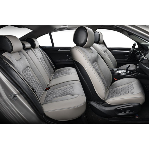 Фото - Комплект накидок на сиденье автомобиля Beltex 3D Montana, Grey (BX87200)