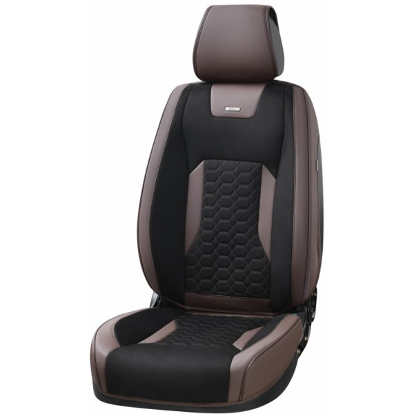 Фото - Комплект накидок на сиденье автомобиля Beltex 3D Montana, Black-brown (BX87120)
