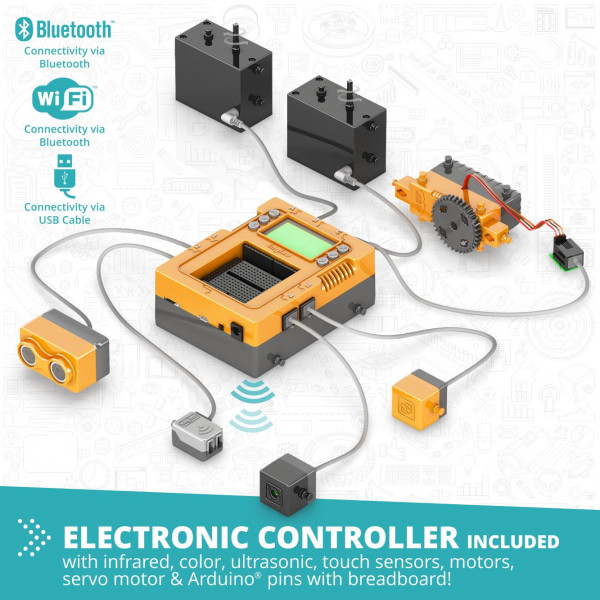 Фото - Электронный конструктор Engino Stem& Robotics Produino Set v2 (E40)