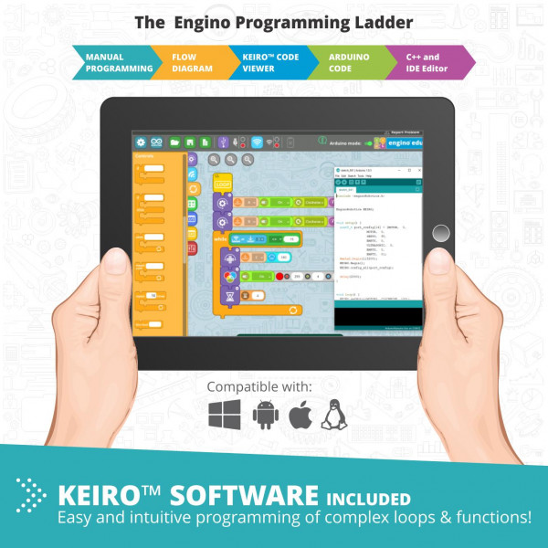 Фото - Электронный конструктор Engino Stem& Robotics Produino Set v2 (E40)