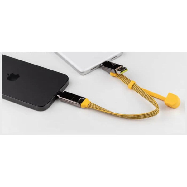 Фото - Кабель синхронизации данных Rolling Square 6in1, inCharge XL 30 см Yellow (XLS03R)