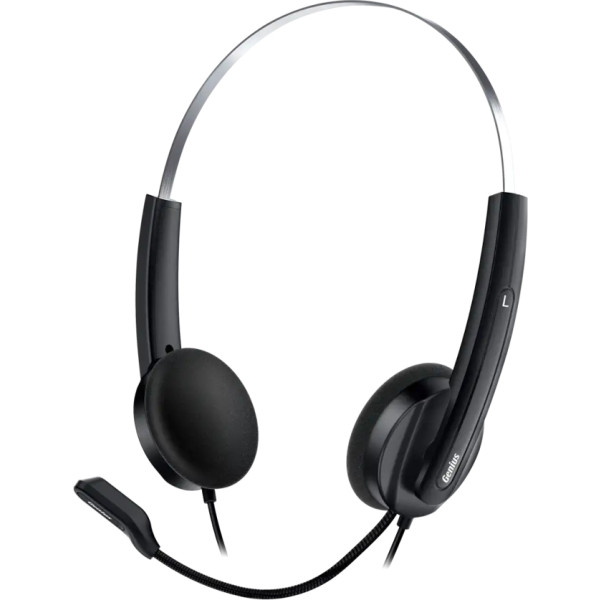 Фото - Гарнитура проводная Genius HS-220U Black USB 2.4m (31710020402)