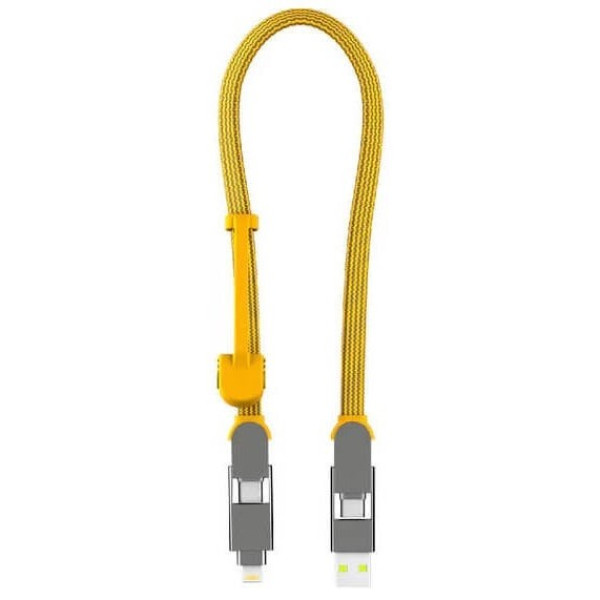 Фото - Кабель синхронизации данных Rolling Square 6in1, inCharge XL 30 см Yellow (XLS03R)