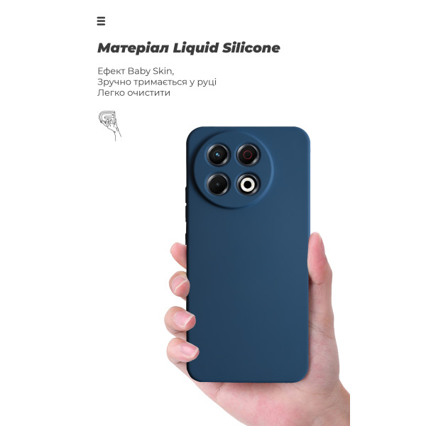 Фото - Чехол для смартфона Armorstandart ICON for Tecno Spark 30 Pro 4G (KL7) Camera cover Dark Blue (ARM83314)