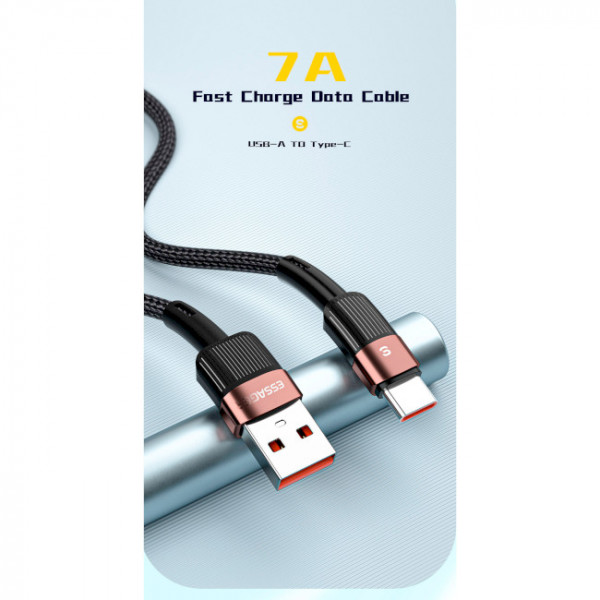 Фото - Кабель синхронизации данных Essager Star 7A Type-C USB Cable 1m Brown (EXCT-XC12)