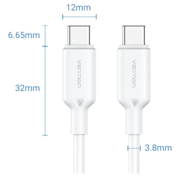 Фото - Кабель синхронизации данных Vention USB 2.0 Type-C M-M, 1.0m (TRCWF)