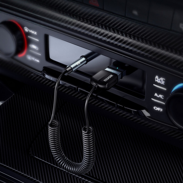 Фото - Беспроводной адаптер автомобильный Essager Lingfeng Bluetooth 5.0 Aux Adapter Car Wireless Receiver USB to 3.5mm (EBT-LF01-P)