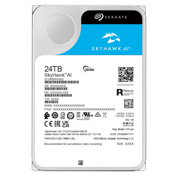 Фото - Жесткий диск внутренний Seagate SATA 24TB 7200RPM 6GB/S 512MB (ST24000VE002)