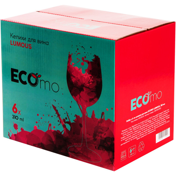 Фото - Набор бокалов Ecomo LUMOUS 6x310 мл (GB08310310)