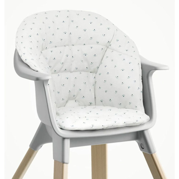 Фото - Вставка для стульчика для кормления Stokke для Clikk, цв. белый с черникой (Blueberry Boat) (552204)
