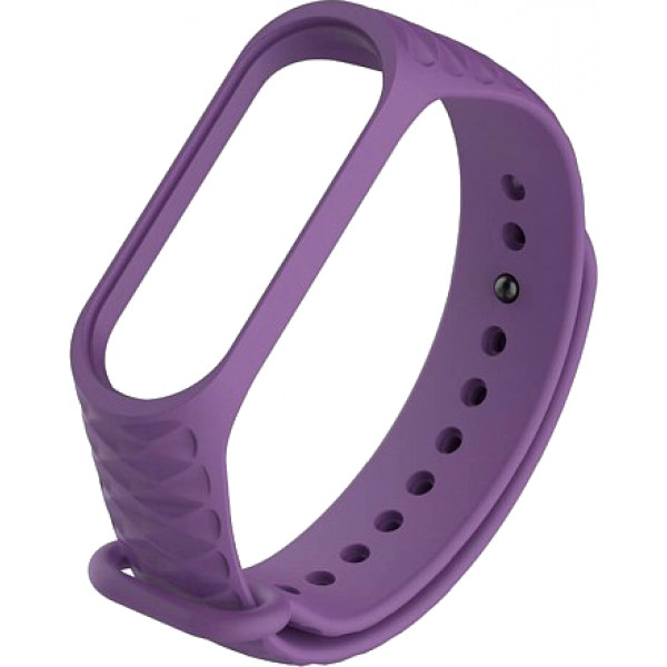 Фото - Ремешок для фитнес-браслета Xiaomi Ribbed Strap for Mi Band 3 Lilac (XMB3-RIB-LIL)