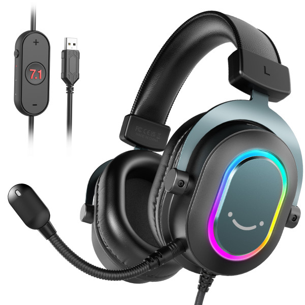 Фото - Гарнитура проводная игровая Fifine Black RGB (H6)