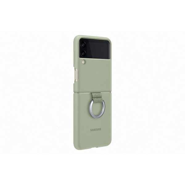 Фото - Чехол для смартфона Samsung Silicone Cover with Ring Samsung Galaxy Z Flip 3 Olive Green (EF-PF711TMEGRU)