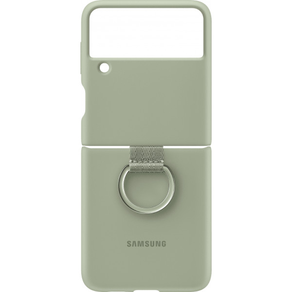 Фото - Чехол для смартфона Samsung Silicone Cover with Ring Samsung Galaxy Z Flip 3 Olive Green (EF-PF711TMEGRU)
