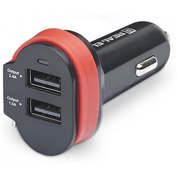 Фото - Автомобильное зарядное устройство REAL-EL CA-35 black (EL123160012)