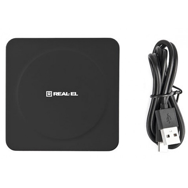 Фото - Беспроводное зарядное устройство REAL-EL WL-710 Black (EL123160018)
