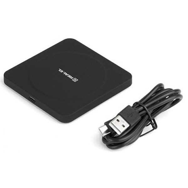 Фото - Беспроводное зарядное устройство REAL-EL WL-710 Black (EL123160018)