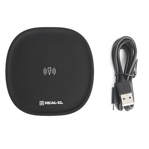 Фото - Беспроводное зарядное устройство REAL-EL WL-740 Black (EL123160019)