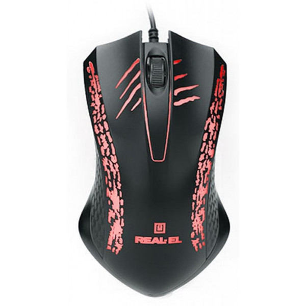 Фото - Мышь проводная REAL-EL RM-503 Black USB (EL123200024)