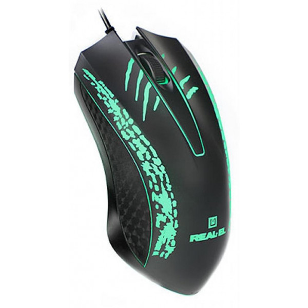 Фото - Мышь проводная REAL-EL RM-503 Black USB (EL123200024)