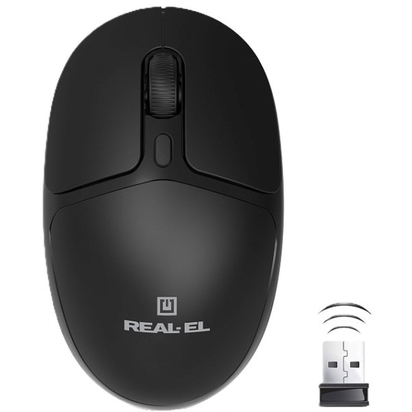 Фото - Мышь беспроводная REAL-EL RM-335W (EL123200055) Фото - Мышь беспроводная REAL-EL RM-335W (EL123200055)
