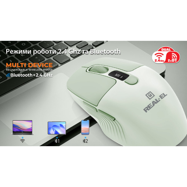 Фото - Мышь беспроводная REAL-EL RM-481W