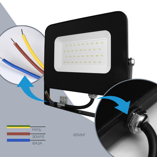 Фото - Светодиодный прожектор ELM Matrix M 10W 6500К 26-0056