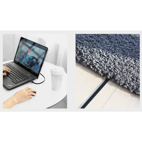 Фото - Кабель патч-корд UGREEN NW101 Cat 6 U/UTP Pure Copper Ethernet Flat Cable 1m Black (50184)