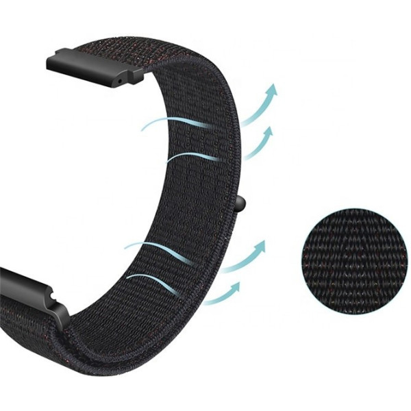 Фото - Ремешок для смарт-часов BeCover Nylon Style for Xiaomi Amazfit Bip (20mm) Lite/Bip S Lite/Bip 3/Bip 3 Pro/GTR 42mm/GTS/TicWatch S2/TicWatch E/GTS 3/GTS 2 (711498)