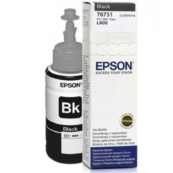 Фото - Чернила для заправки картриджа Epson C13T67314A L800 black