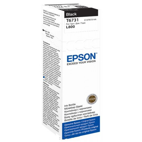 Фото - Чернила для заправки картриджа Epson C13T67314A L800 black