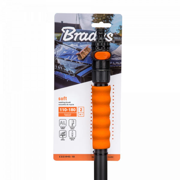 Фото - Щетка для автомобиля BRADAS SOFT телескопическая с клапаном 110-180 см (ESS1945-18)