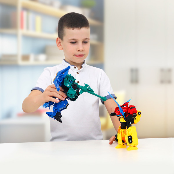 Фото - Животное-трансформер Dinoster Lite РАПТОР ТРОН (2 машины) (EU580811)