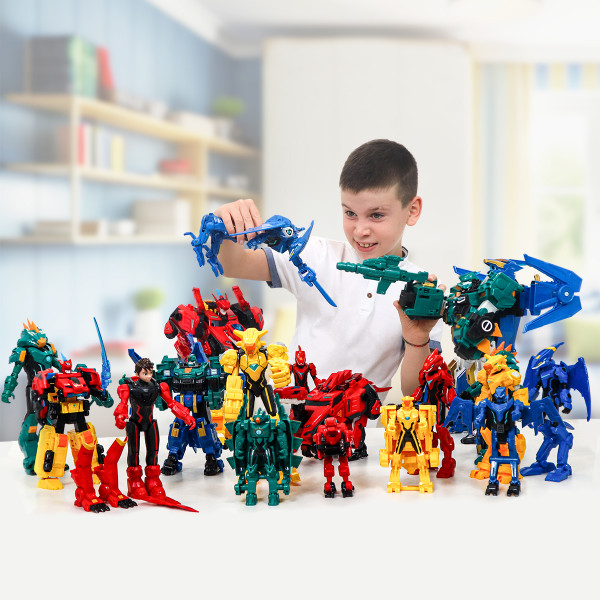 Фото - Животное-трансформер Dinoster Lite СТЕГО БЛАСТ ВИНГ (2 машины) (EU580812)